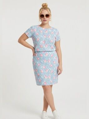 VINEYARD VINES | Squibby Cocktails with Lime Printed Skirt Women’s Size 6